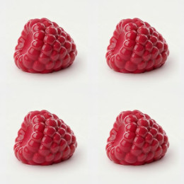 Raspberry mini cake silicone mould handmade, Set of 4
