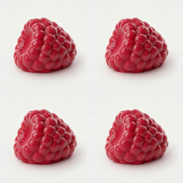 Raspberry mini cake silicone mould handmade, Set of 4