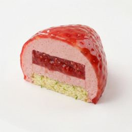 Strawberry mini cake silicone mould handmade