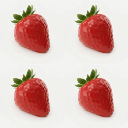 Strawberry Mini Cake Handmade Silicone Mould, Set of 4