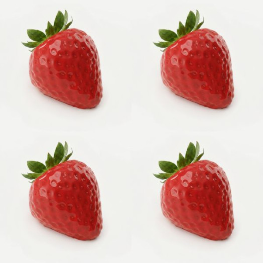 Strawberry Mini Cake Handmade Silicone Mould, Set of 4