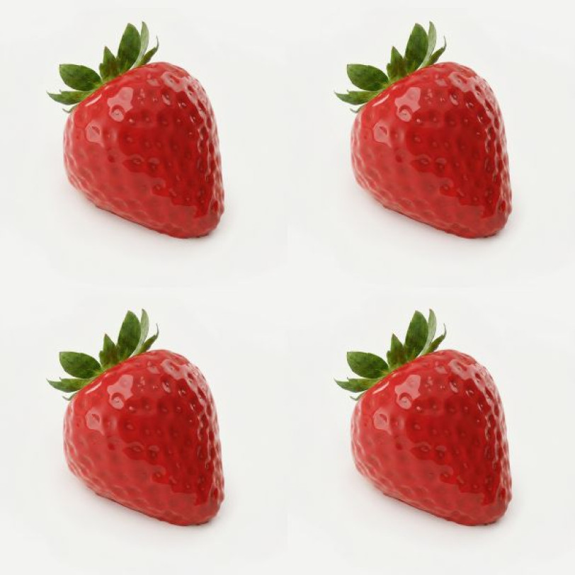 Strawberry Mini Cake Handmade Silicone Mould, Set of 4