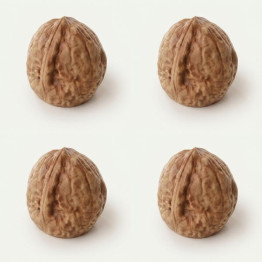 Walnut shell mini cake silicone mould handmade, Set of 4