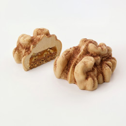Walnut mini cake silicone mould handmade