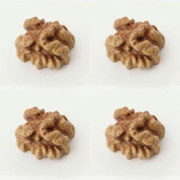 Walnut mini cake silicone mould handmade, Set of 4