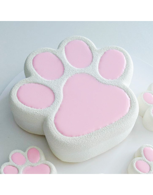 Glossy Paws Cake silicone mould handmade