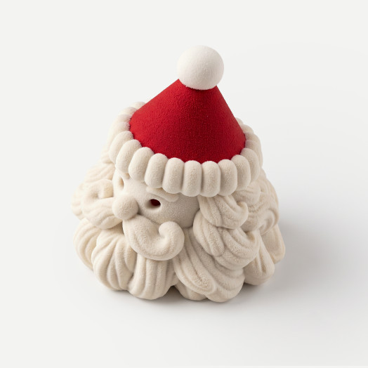 Happy Santa Mini cake silicone mould handmade, Set of 4