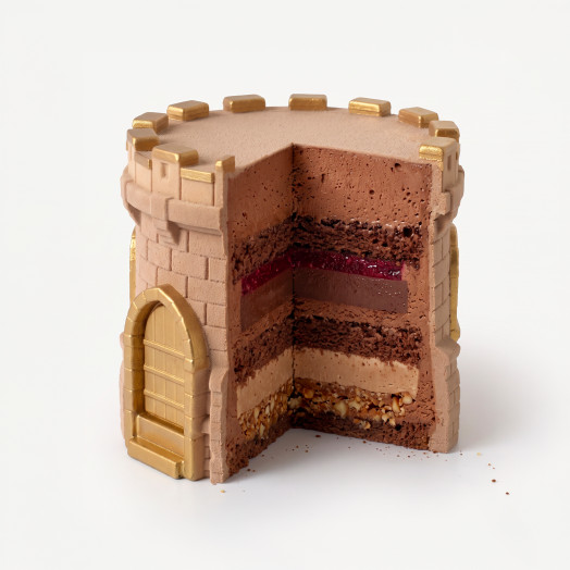 Moule Haunted Tower Bento cake en silicone réalise à la main