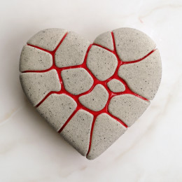 Kintsugi Heart Bento molde de silicona para tartas hecho a mano