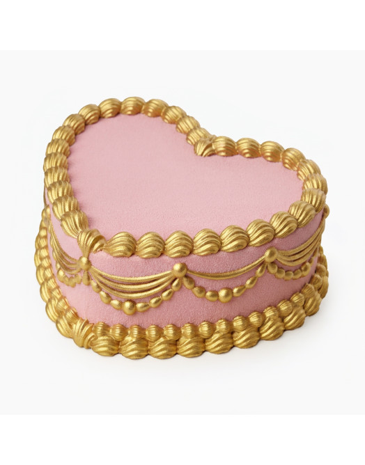 Lambeth Heart Cake silicone mould handmade