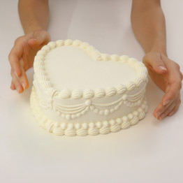 Lambeth Heart Cake silicone mould handmade