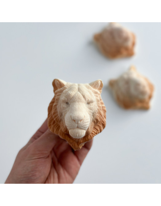 Lion molde de silicona hecho a mano