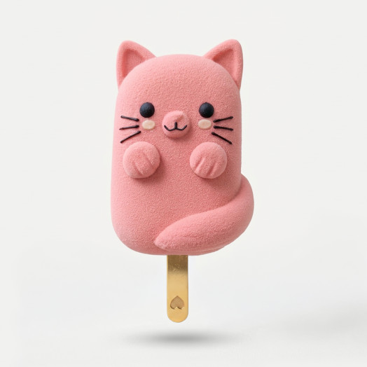 Cat Lollipop cake Molde de silicona hecho a mano