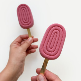 Line Lollipop cake Molde de silicona hecho a mano