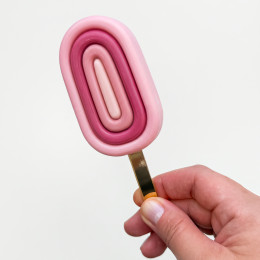 Line Lollipop cake Molde de silicona hecho a mano