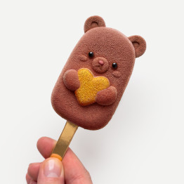 Teddy Heart Lollipop cake Moule en silicone fait main