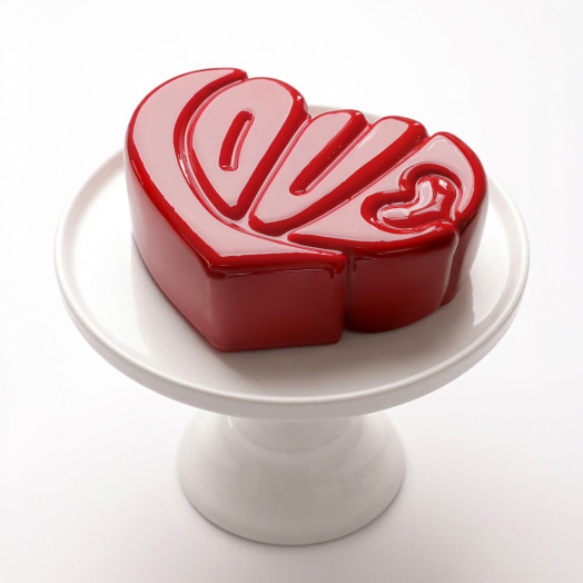 Moule Love cake en silicone réalise à la main