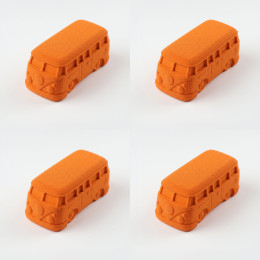 Magic Bus Mini cake silicone mould handmade, Set of 4