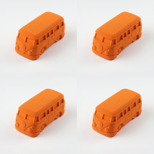 Magic Bus Mini cake silicone mould handmade, Set of 4