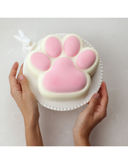 Moule Puffy Paws cake en silicone réalise à la main