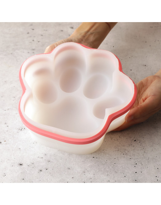 Moule Puffy Paws cake en silicone réalise à la main