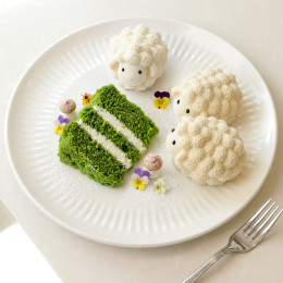 Sheep mini cake silicone mould handmade