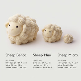 Sheep bento cake silicone mould handmade
