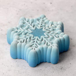 Moule Snowflake cake en silicone réalise à la main