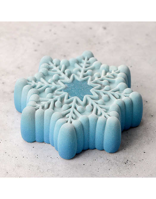 Snowflake cake silicone mould handmade