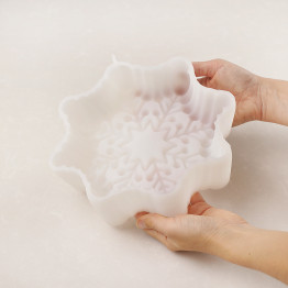 Moule Snowflake cake en silicone réalise à la main