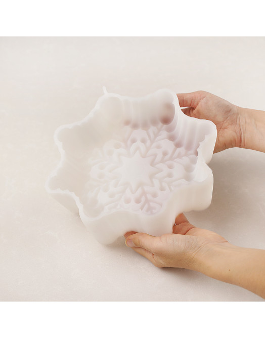 Snowflake cake silicone mould handmade