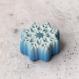 Moule Snowflake mini cake en silicone réalise à la main