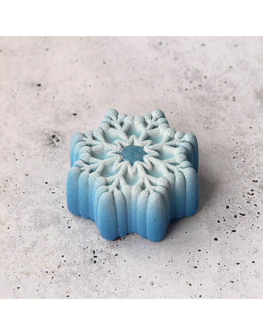 Snowflake mini cake silicone mould handmade