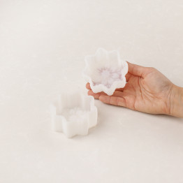 Snowflake mini cake silicone mould handmade