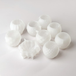 Snowfall ball cake silicone mould handmade