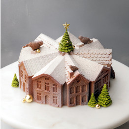 Sweet City Cake торт силиконовая форма ручной работы