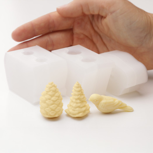 Kit de juguetes navideños S moldes de silicona hechos a mano