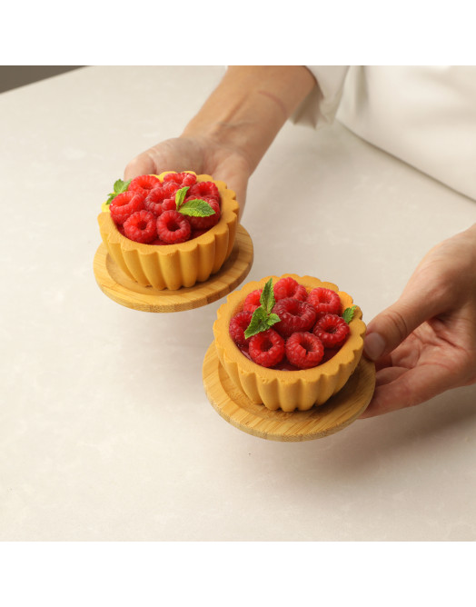 Moule Tart Cake mini NEW en silicone réalise à la main (paire)