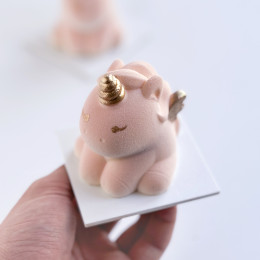 Moule Unicorn Mini cake en silicone réalise à la main