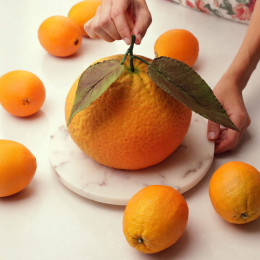 XXL Orange molde de silicona para tartas hecho a mano