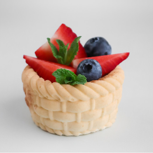 Basket mini cake silicone mould handmade