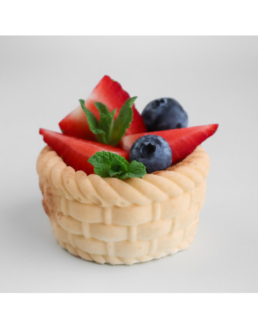 Basket mini cake silicone mould handmade