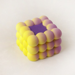 Spheres cube bento cake molde de silicona hecho a mano