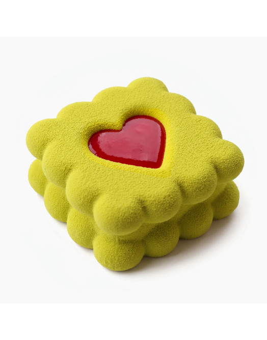 Square Heart cookie cake silicone mould handmade
