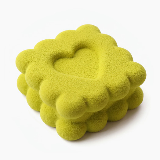 Square Heart cookie molde de silicona para tartas hecho a mano