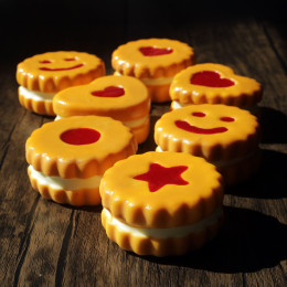 Square Dots cookie cake silicone mould handmade