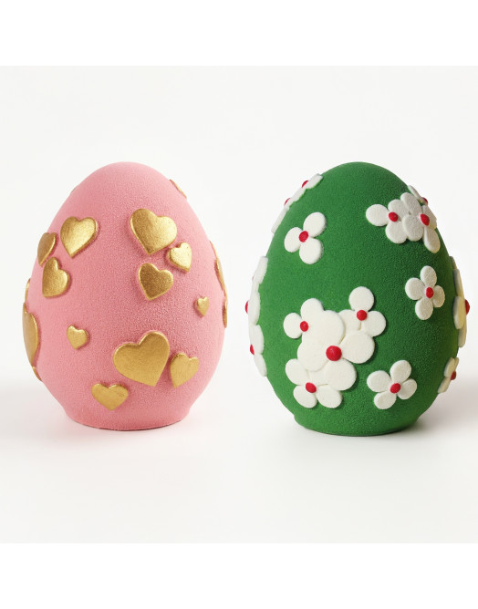 Blooming  Eggs cake silicone mould handmade 2pcs*75ml