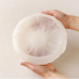 Pillow round 1300ml cake silicone mould handmade