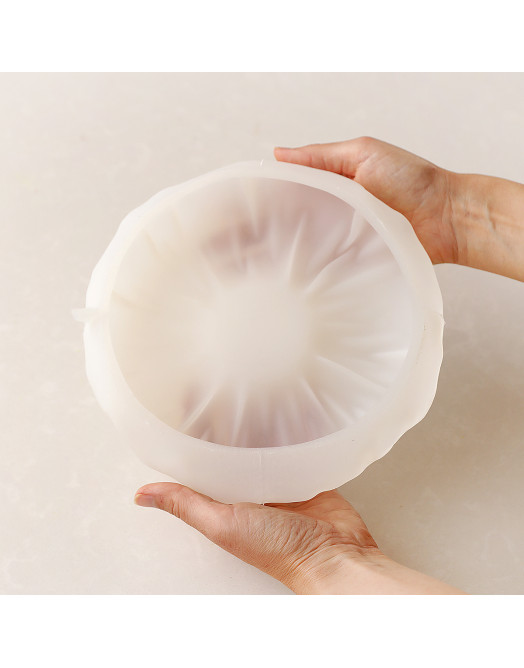 Pillow round 1300ml cake silicone mould handmade