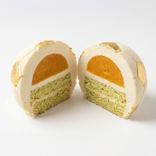 Molde de silicona artesanal para mini pastel de balón de fútbol, set de 4